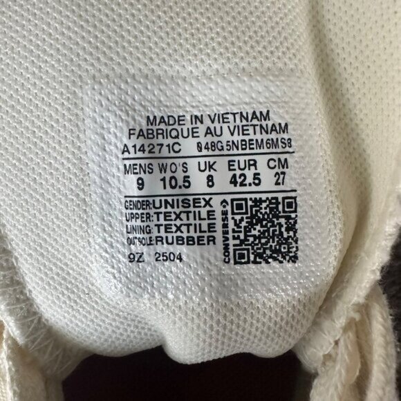 ❤️Converse Run Star Hike Platform Sz 10.5 Women's Shoes Color Pop Beige A14271C - Picture 13 of 14